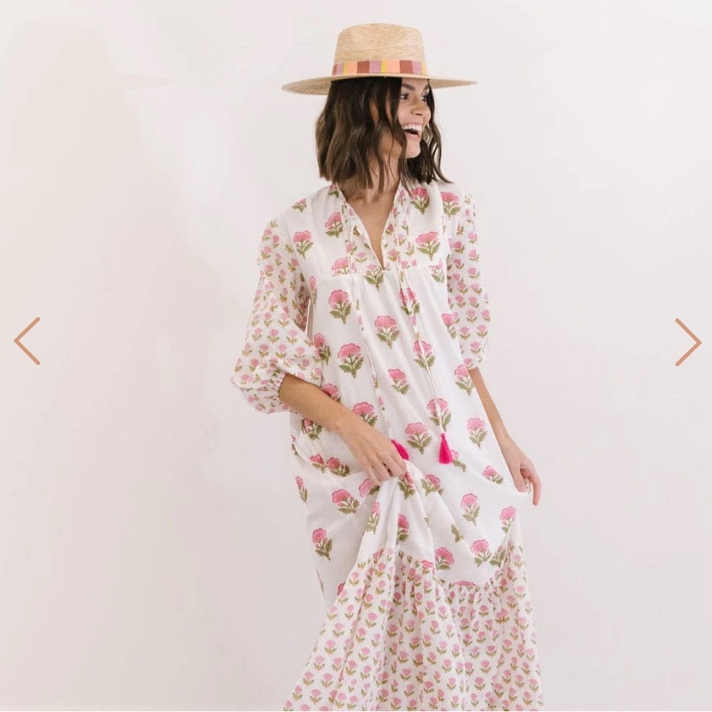 NEW Sunshine Tienda Pink Marigold Copa Dress